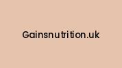 Gainsnutrition.uk Coupon Codes