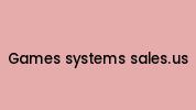 Games-systems-sales.us Coupon Codes