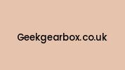 Geekgearbox.co.uk Coupon Codes