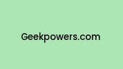 Geekpowers.com Coupon Codes