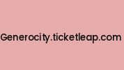 Generocity.ticketleap.com Coupon Codes