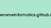 Genomeinformatics.github.io Coupon Codes