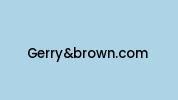 Gerryandbrown.com Coupon Codes