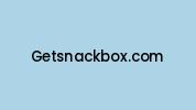Getsnackbox.com Coupon Codes