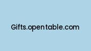 Gifts.opentable.com Coupon Codes
