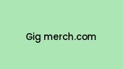 Gig-merch.com Coupon Codes