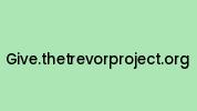 Give.thetrevorproject.org Coupon Codes