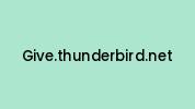 Give.thunderbird.net Coupon Codes