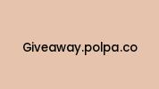 Giveaway.polpa.co Coupon Codes