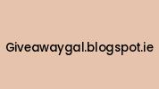 Giveawaygal.blogspot.ie Coupon Codes