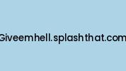 Giveemhell.splashthat.com Coupon Codes