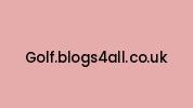 Golf.blogs4all.co.uk Coupon Codes
