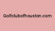 Golfclubofhouston.com Coupon Codes