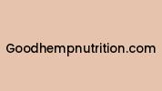 Goodhempnutrition.com Coupon Codes
