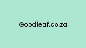 Goodleaf.co.za Coupon Codes