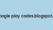 Google-play-codes.blogspot.ca Coupon Codes