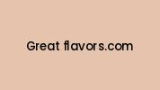 Great-flavors.com Coupon Codes