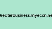Greaterbusiness.myecon.net Coupon Codes