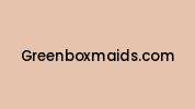 Greenboxmaids.com Coupon Codes