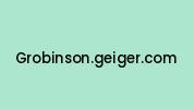 Grobinson.geiger.com Coupon Codes