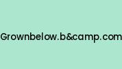 Grownbelow.bandcamp.com Coupon Codes