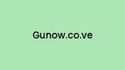 Gunow.co.ve Coupon Codes