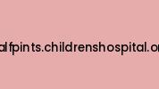 Halfpints.childrenshospital.org Coupon Codes