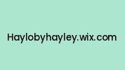 Haylobyhayley.wix.com Coupon Codes