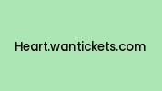 Heart.wantickets.com Coupon Codes