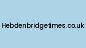 Hebdenbridgetimes.co.uk Coupon Codes