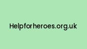 Helpforheroes.org.uk Coupon Codes
