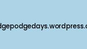 Hodgepodgedays.wordpress.com Coupon Codes