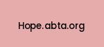 hope.abta.org Coupon Codes