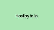 Hostbyte.in Coupon Codes