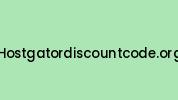 Hostgatordiscountcode.org Coupon Codes