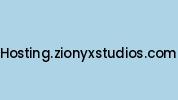 Hosting.zionyxstudios.com Coupon Codes
