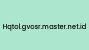 Hqtol.gvosr.master.net.id Coupon Codes