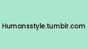 Humansstyle.tumblr.com Coupon Codes