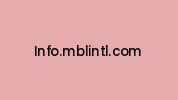 Info.mblintl.com Coupon Codes