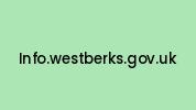 Info.westberks.gov.uk Coupon Codes
