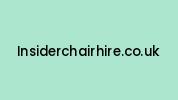 Insiderchairhire.co.uk Coupon Codes