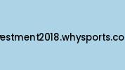 Investment2018.whysports.co.uk Coupon Codes