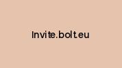 Invite.bolt.eu Coupon Codes