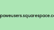 Iospoweusers.squarespace.com Coupon Codes