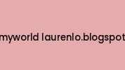 Itsmyworld-laurenlo.blogspot.ca Coupon Codes