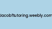 Jacobftutoring.weebly.com Coupon Codes