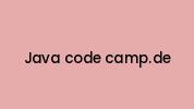 Java-code-camp.de Coupon Codes