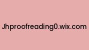 Jhproofreading0.wix.com Coupon Codes