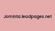 Jominta.leadpages.net Coupon Codes