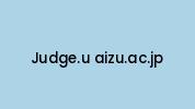 Judge.u-aizu.ac.jp Coupon Codes